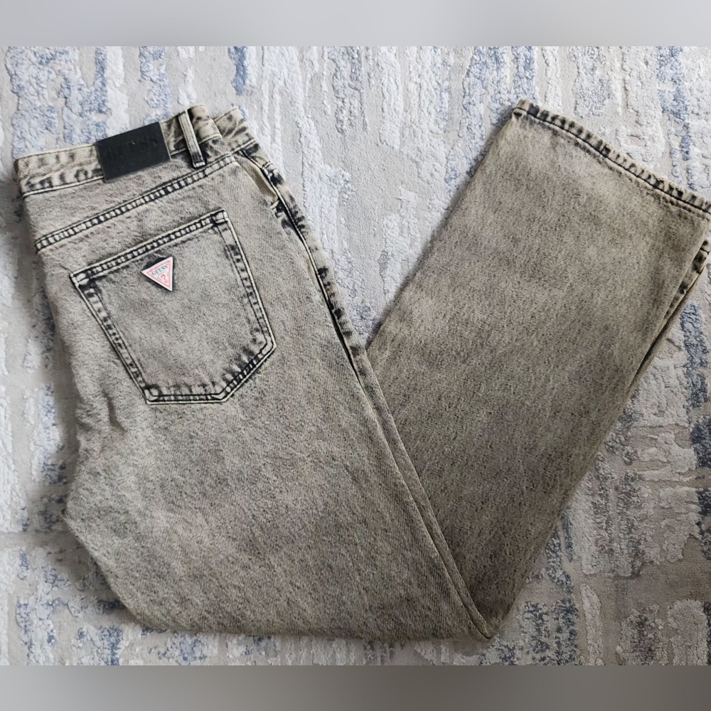 Guess Men's Stonewashed Gray Jeans